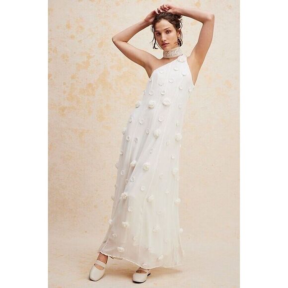 Free People Dresses & Skirts - New Free People Blossom Bliss Maxi Dress white floral Size 2